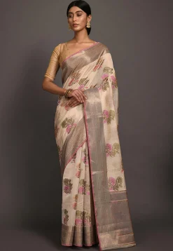 Banarasi Saree in Beige