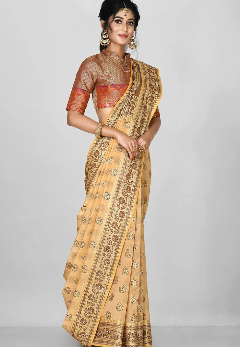 Banarasi Saree in Beige