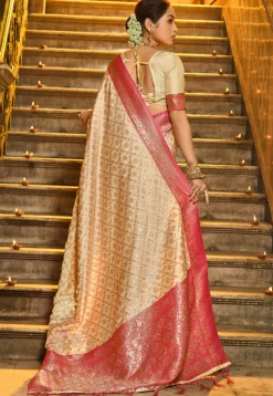 Banarasi Saree in Beige