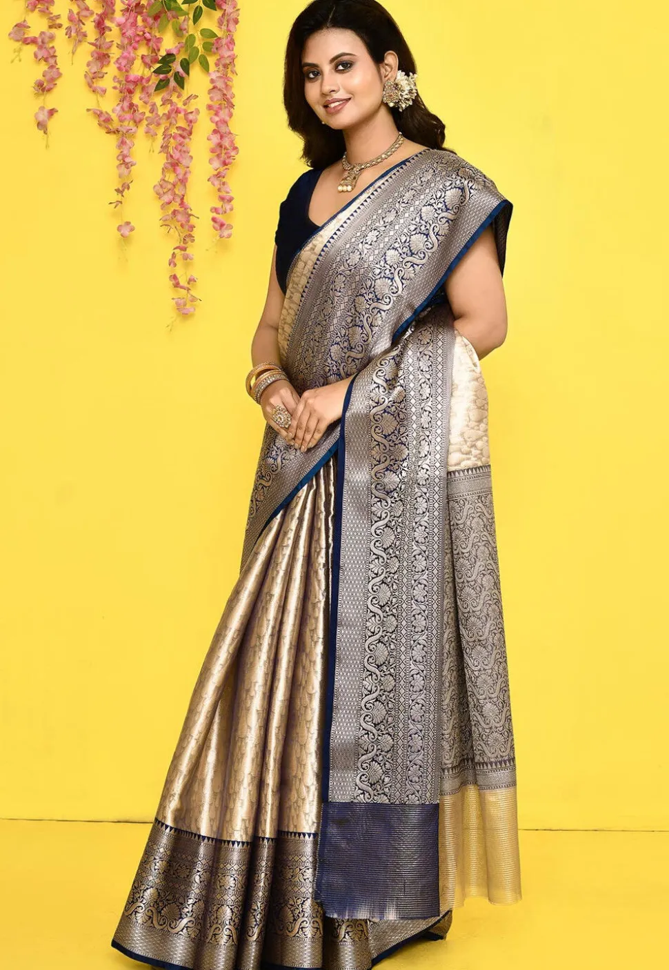 Banarasi Saree in Beige