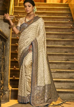 Banarasi Saree in Beige