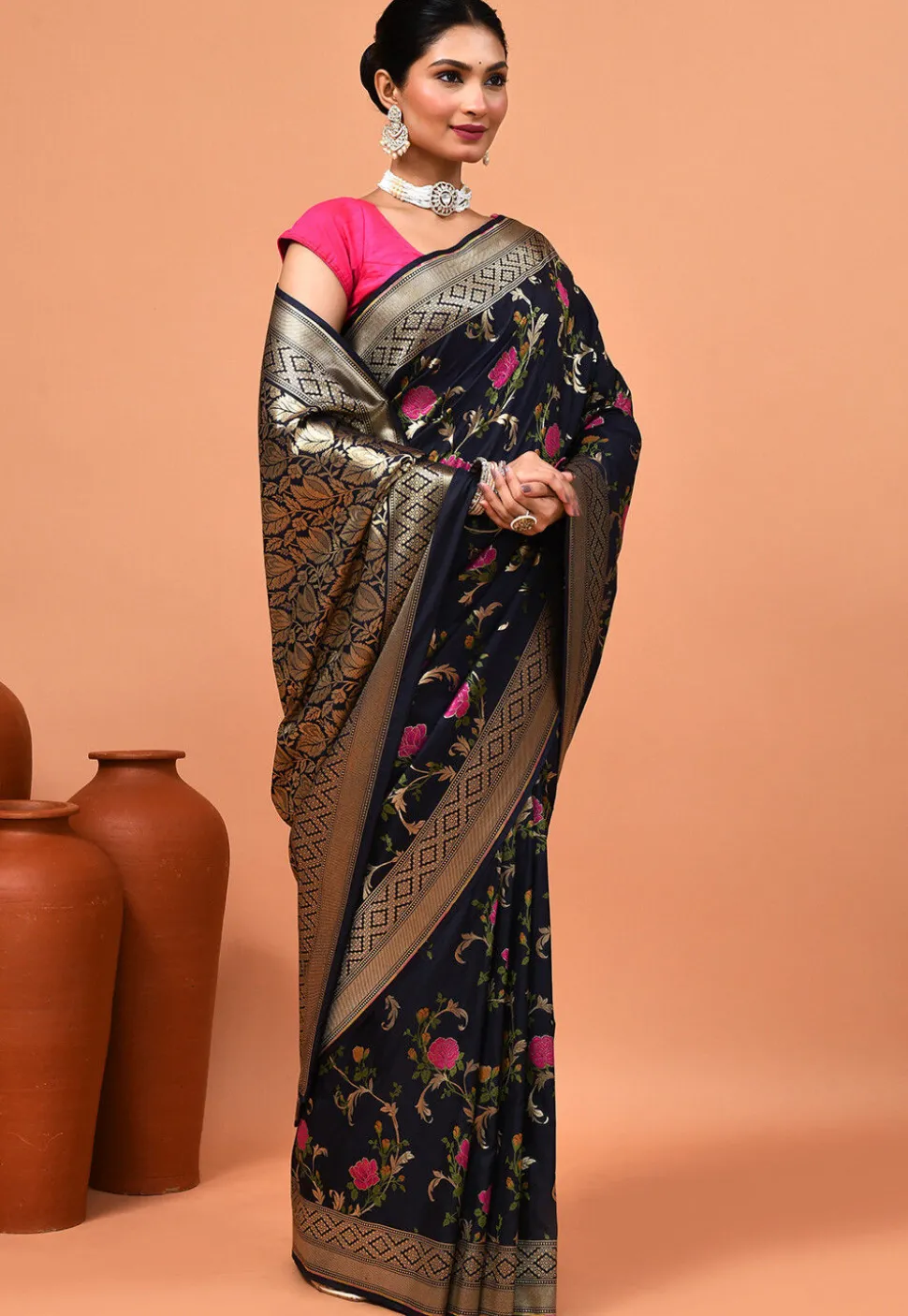 Banarasi Saree in Black