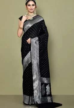 Banarasi Saree in Black
