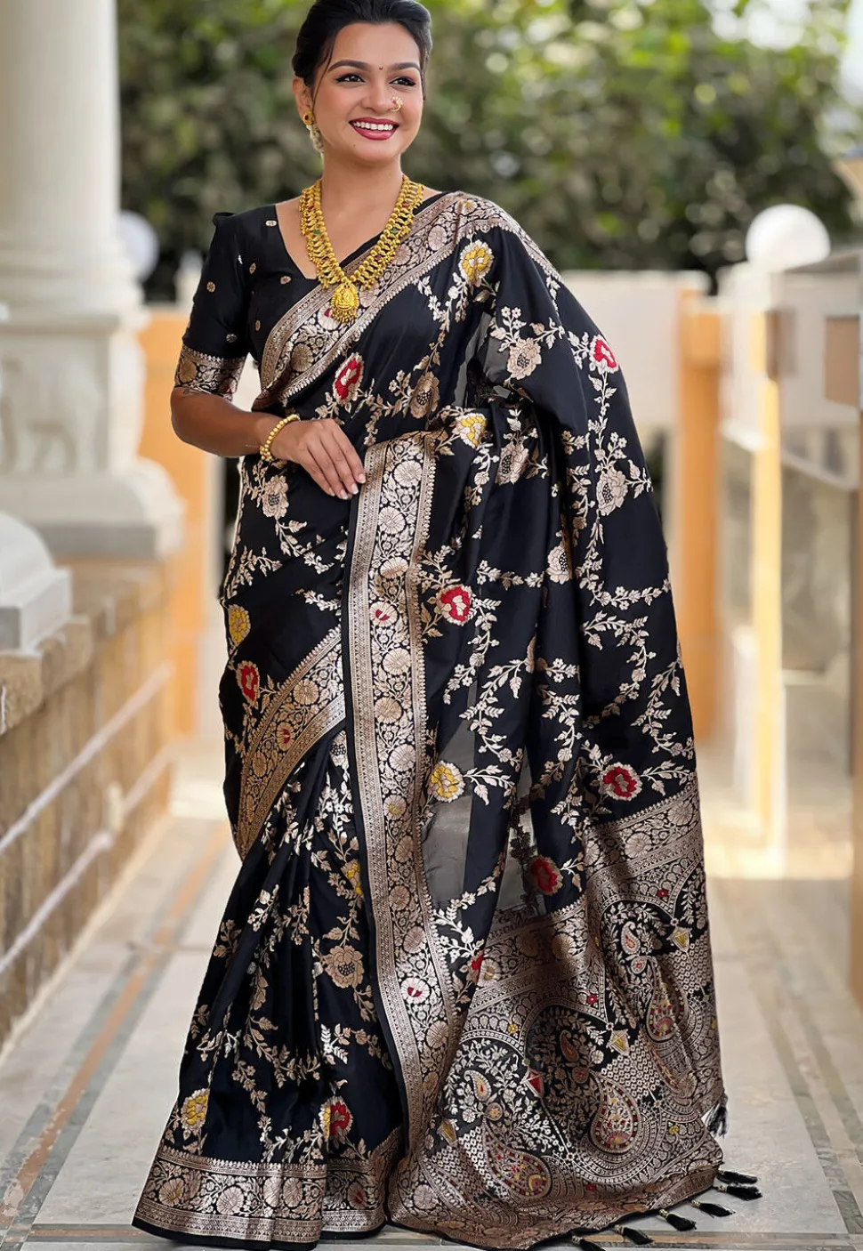 Banarasi Saree in Black