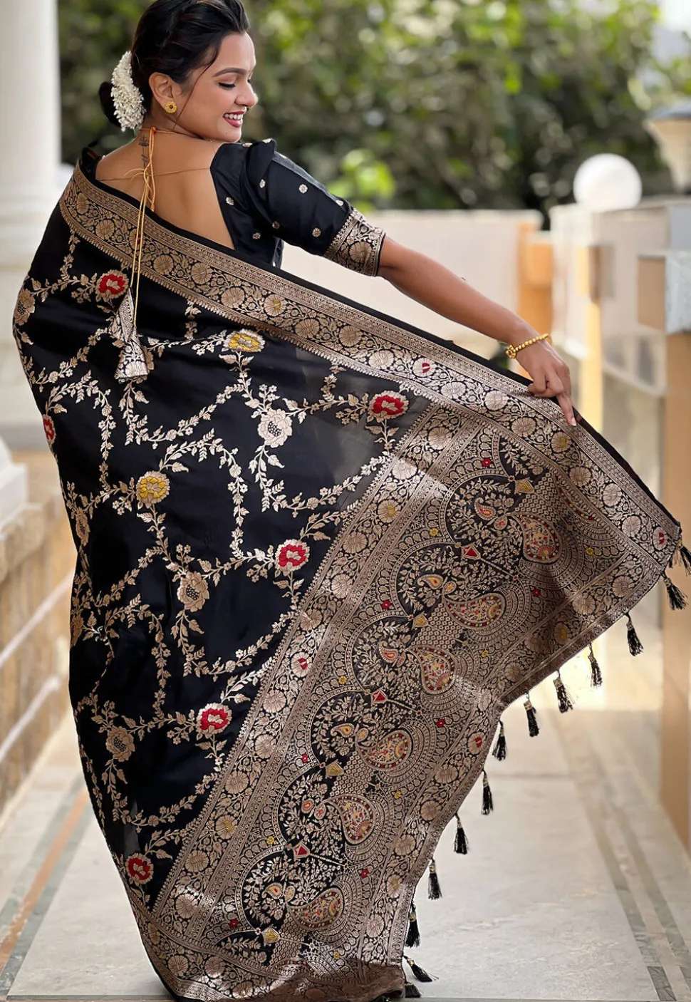 Banarasi Saree in Black