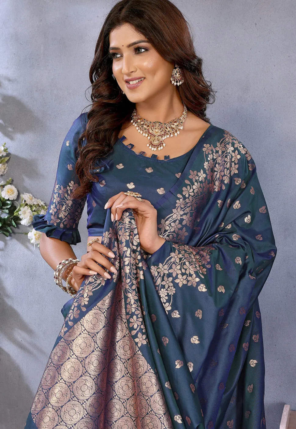 Banarasi Saree in Blue