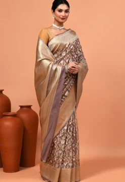 Banarasi Saree in Brown
