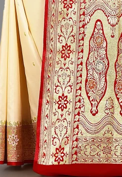 Banarasi Saree in Cream