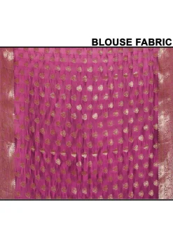 Banarasi Saree in Dark Violet