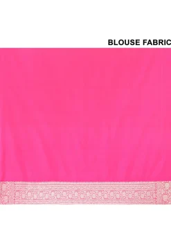 Banarasi Saree in Fuchsia