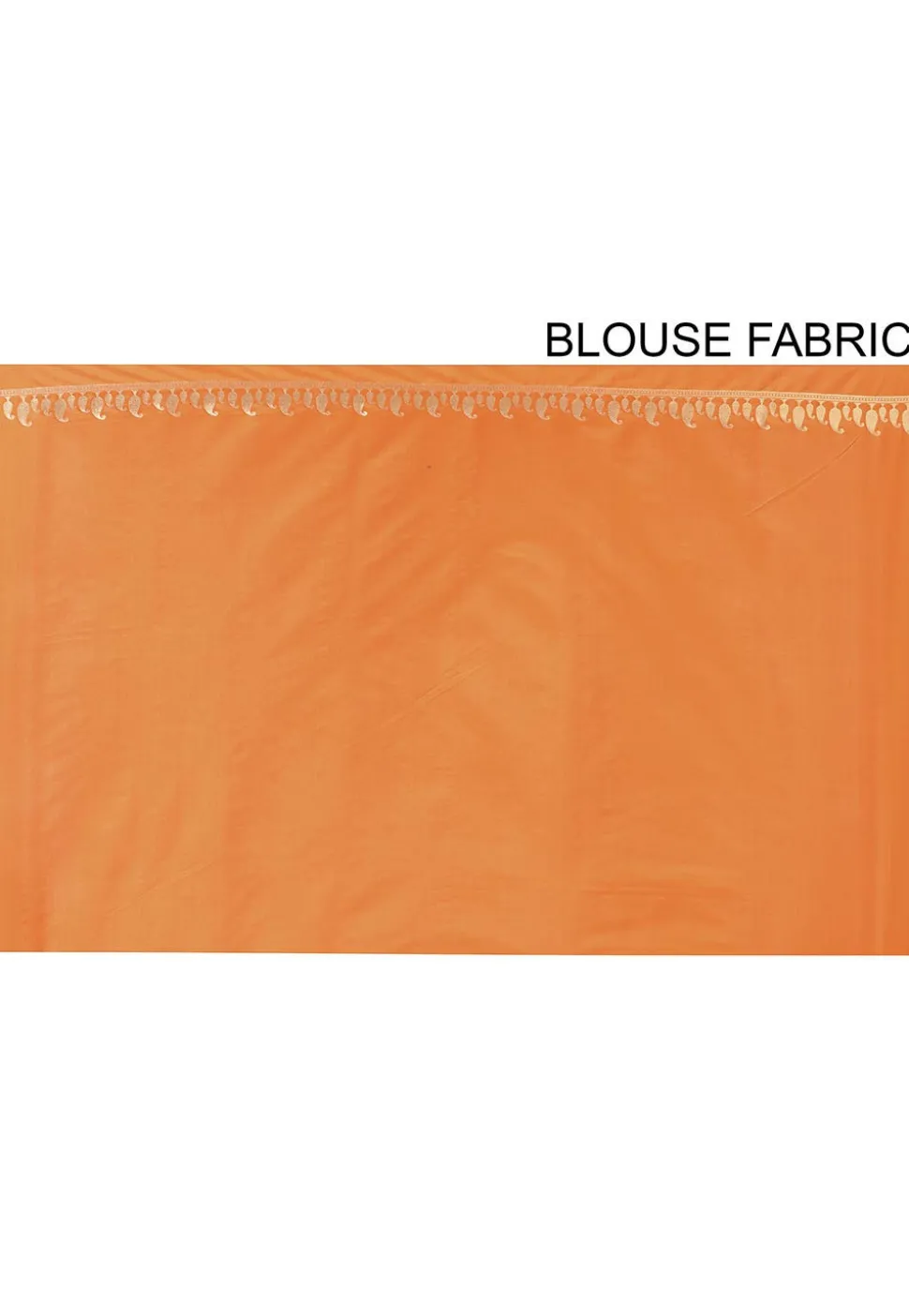 Banarasi Saree in Golden and Orange