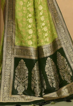 Banarasi Saree in Green
