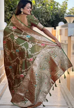 Banarasi Saree in Green