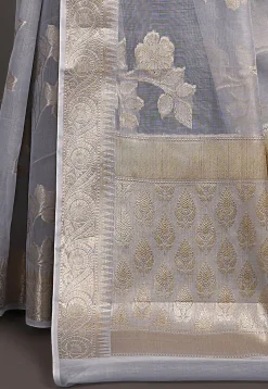 Banarasi Saree in Grey