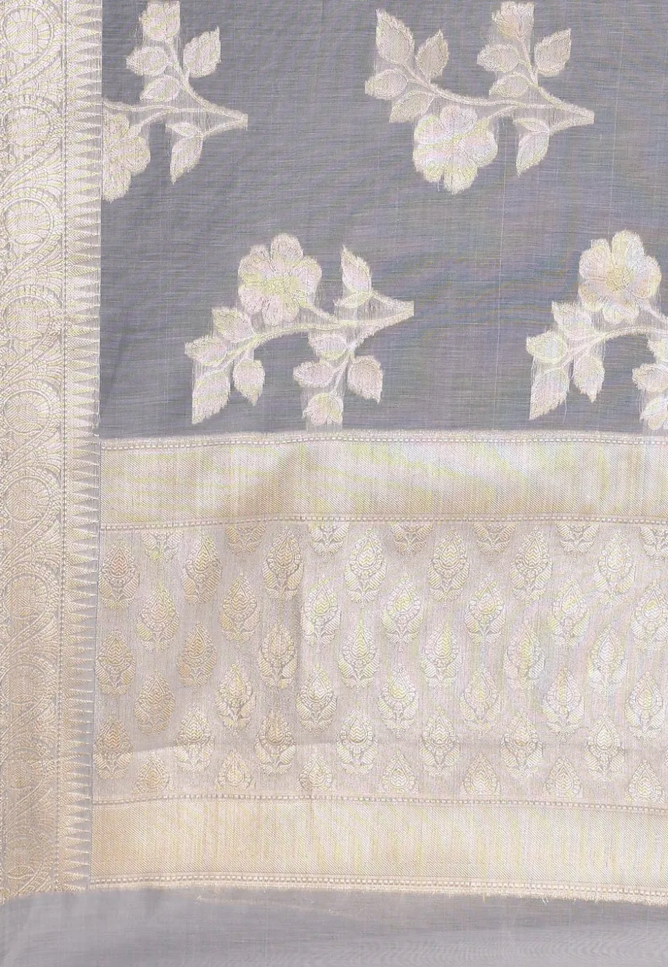 Banarasi Saree in Grey