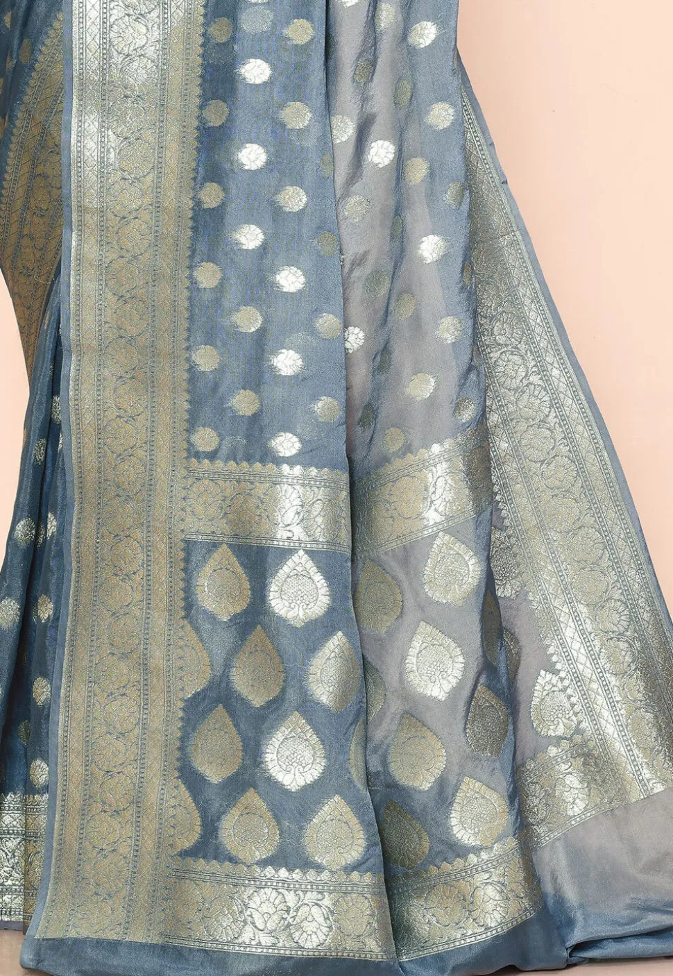 Banarasi Saree in Grey