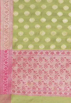 Banarasi Saree in Light Green