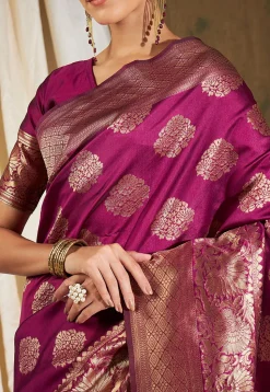 Banarasi Saree in Magenta