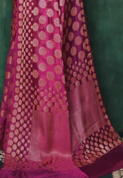 Banarasi Saree in Magenta Pink