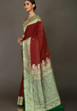 Banarasi Saree in Maroon