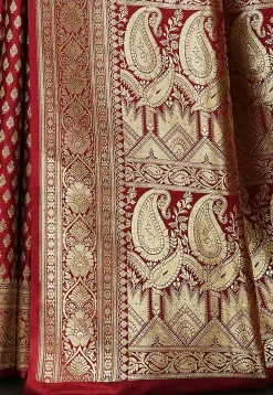 Banarasi Saree in Maroon