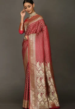 Banarasi Saree in Maroon
