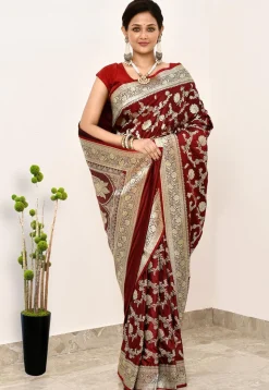 Banarasi Saree in Maroon