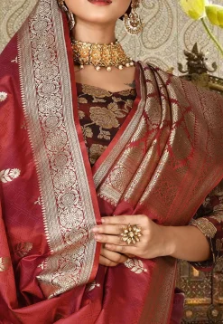 Banarasi Saree in Maroon
