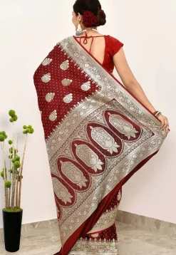 Banarasi Saree in Maroon