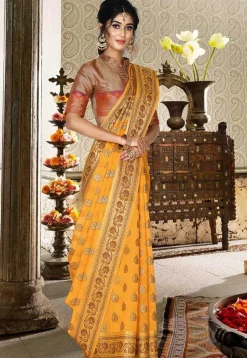 Banarasi Saree in Mustard