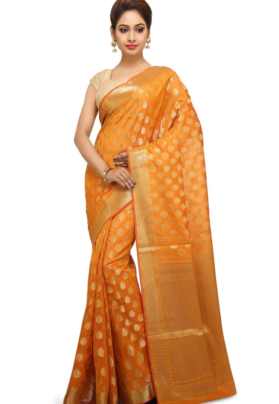 Banarasi Saree in Mustard