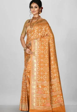 Banarasi Saree in Mustard