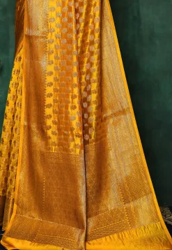 Banarasi Saree in Mustard
