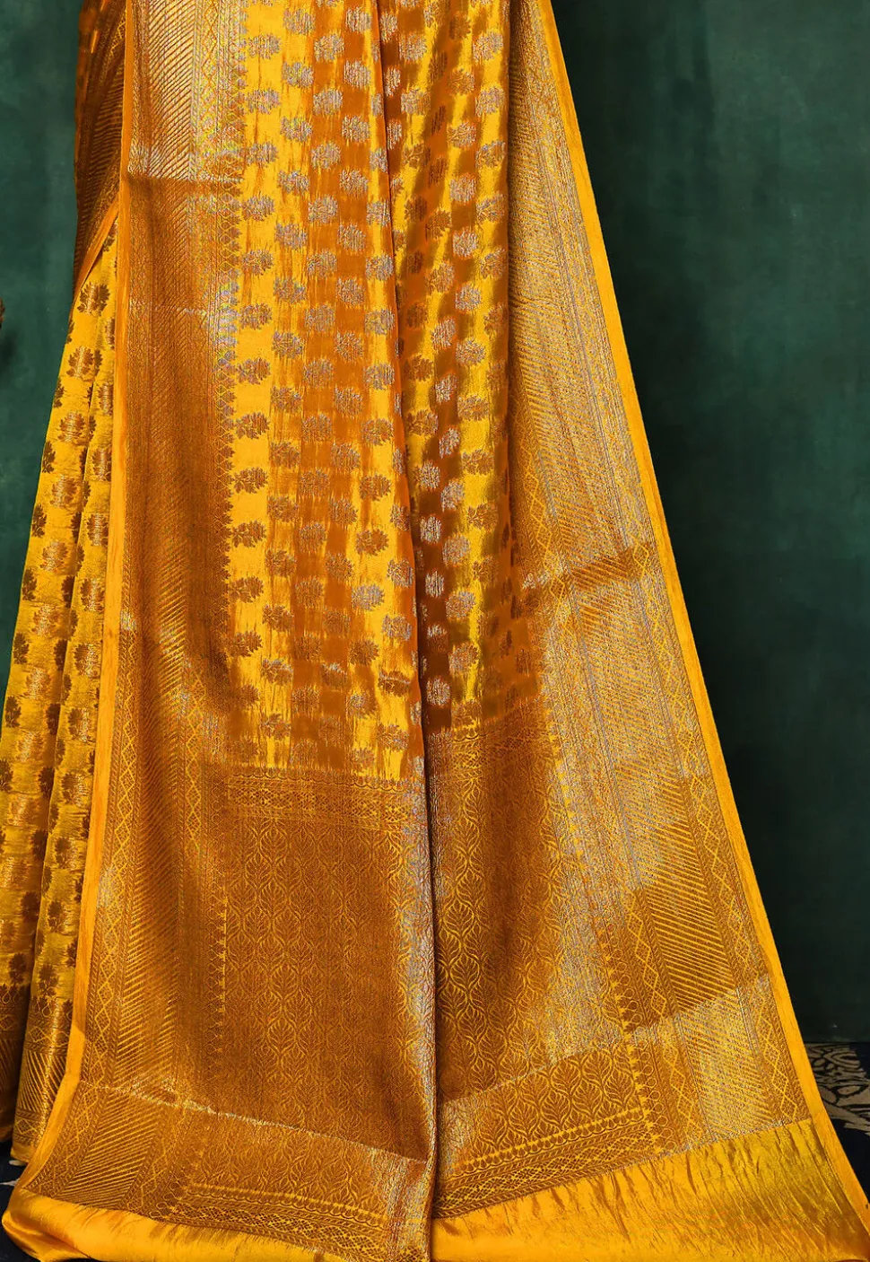 Banarasi Saree in Mustard