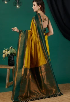 Banarasi Saree in Mustard