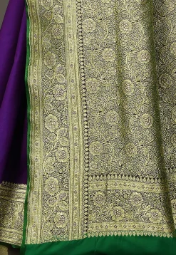 Banarasi Saree in Navy Blue