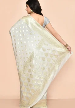 Banarasi Saree in Off White
