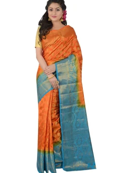 Banarasi Saree in Orange