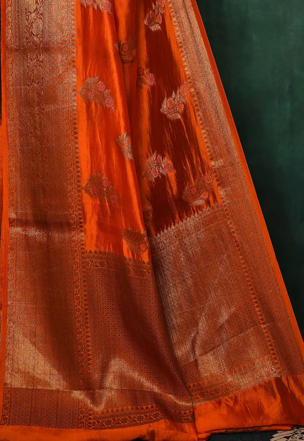 Banarasi Saree in Orange