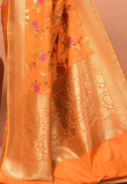 Banarasi Saree in Orange
