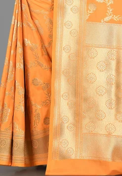 Banarasi Saree in Orange
