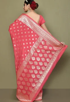 Banarasi Saree in Peach
