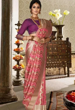 Banarasi Saree in Peach
