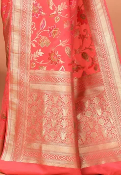 Banarasi Saree in Peach