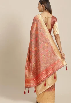 Banarasi Saree in Peach