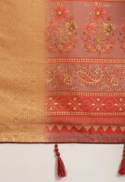 Banarasi Saree in Peach