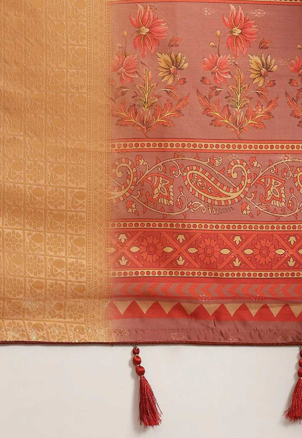 Banarasi Saree in Peach