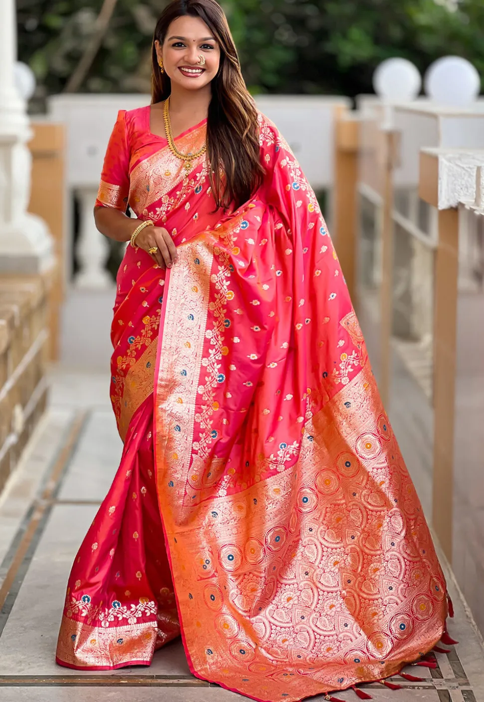 Banarasi Saree in Pink