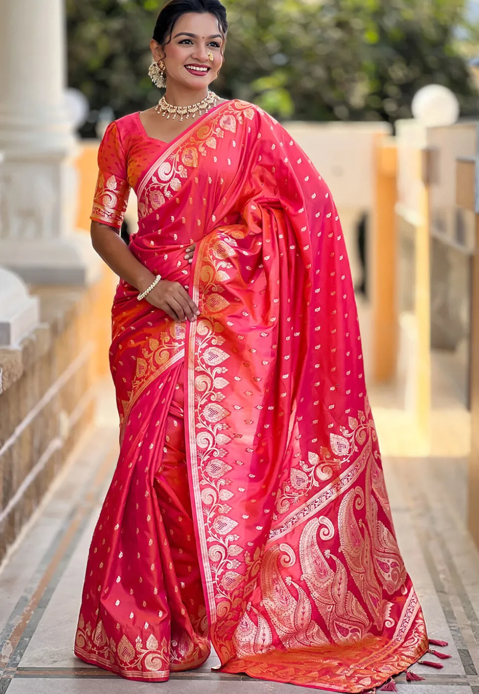 Banarasi Saree in Pink