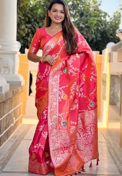 Banarasi Saree in Pink
